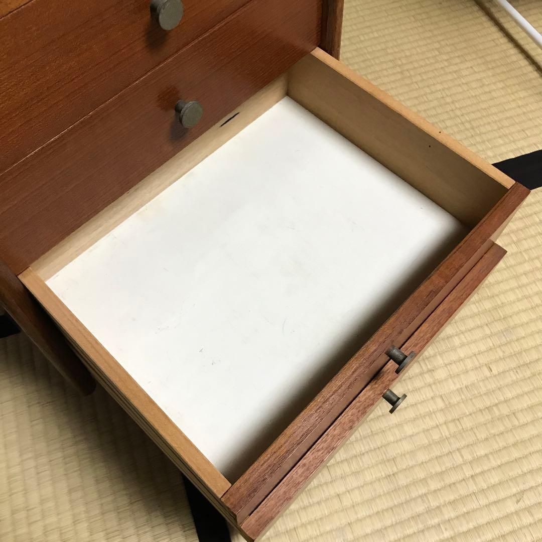 鳥取家具　ヴィンテージ　4段小引き出し　チェスト