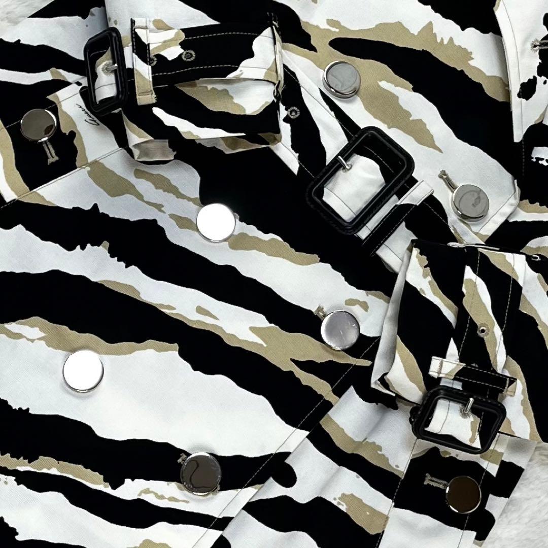 未使用級 14AW GUCCI ゼブラ トレンチコート フリーダ期 60s 38