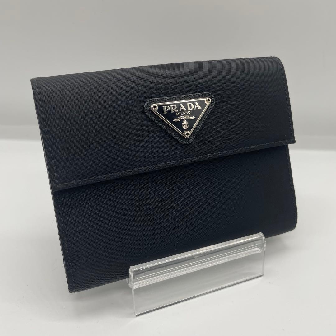 ゆいち様　　PRADA プラダ ナイロン 折り財布 w10