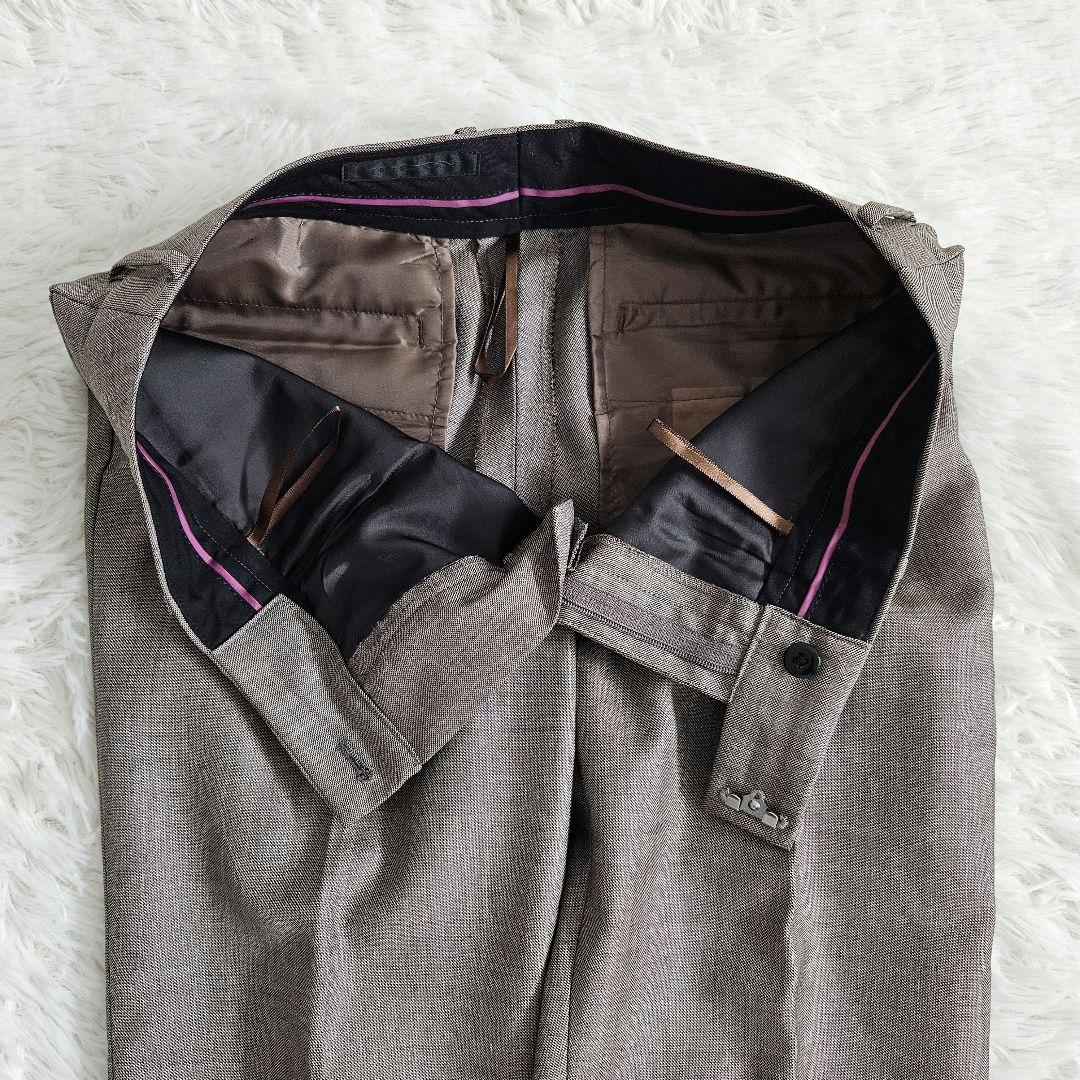 ヒルトン セットアップ REDA パンツスーツ ブラウン ウール