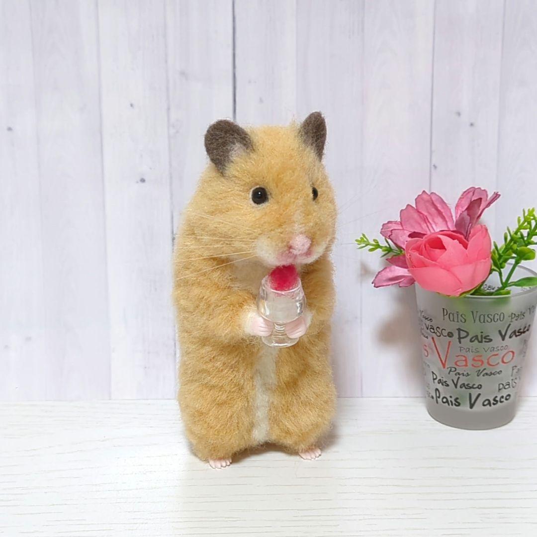 キンクマハムスター＆かき氷◇羊毛フェルト