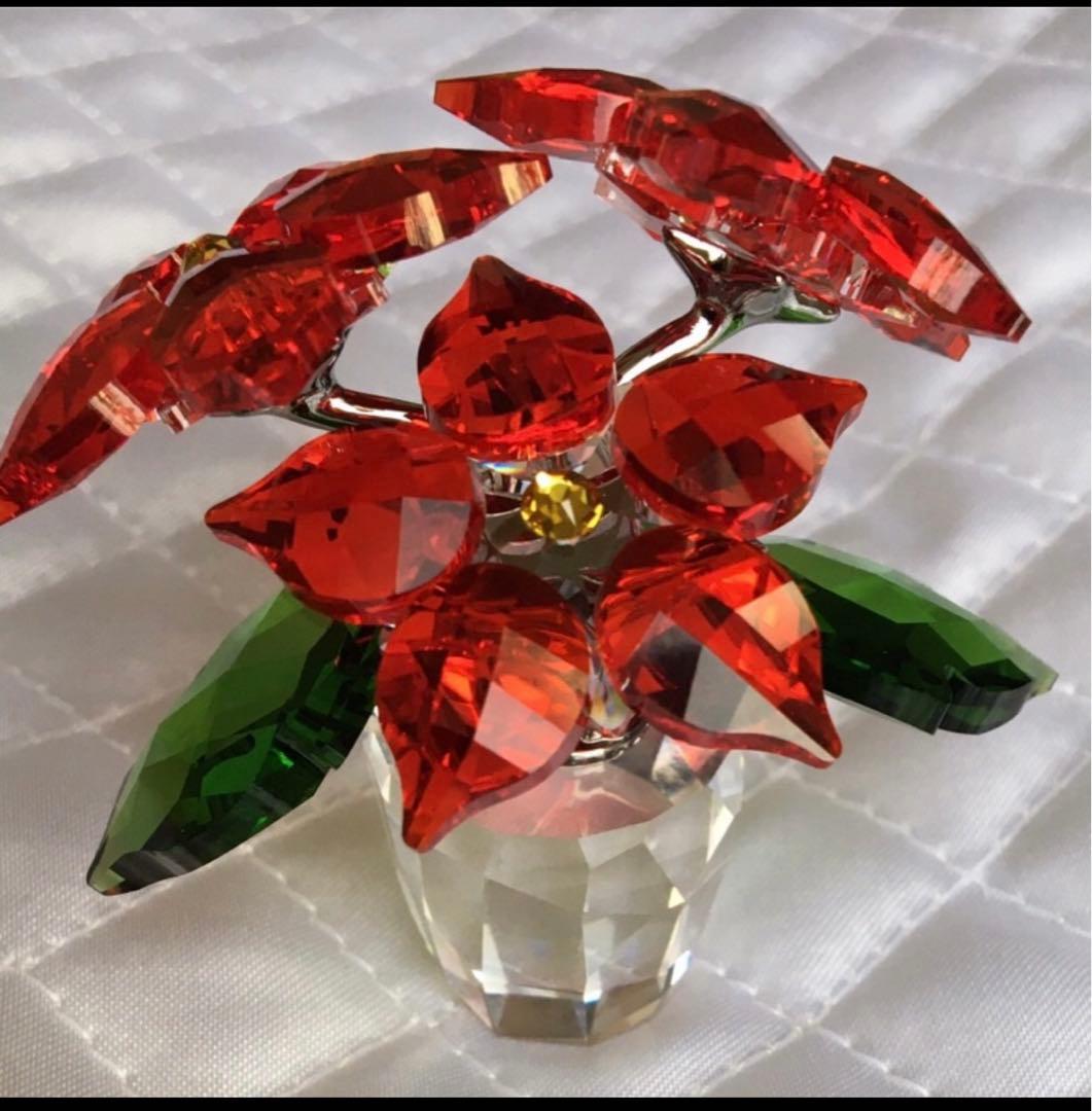 スワロフスキー　ポインセチア　新品