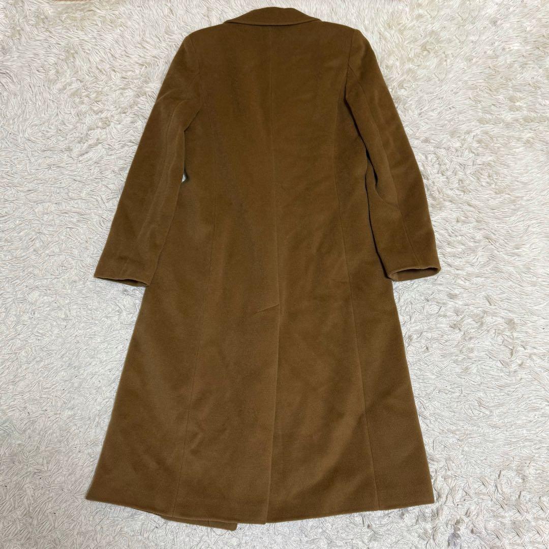 美品✨マックスマーラ ペニーブラック ロングコート ブラウン ウール100 XL