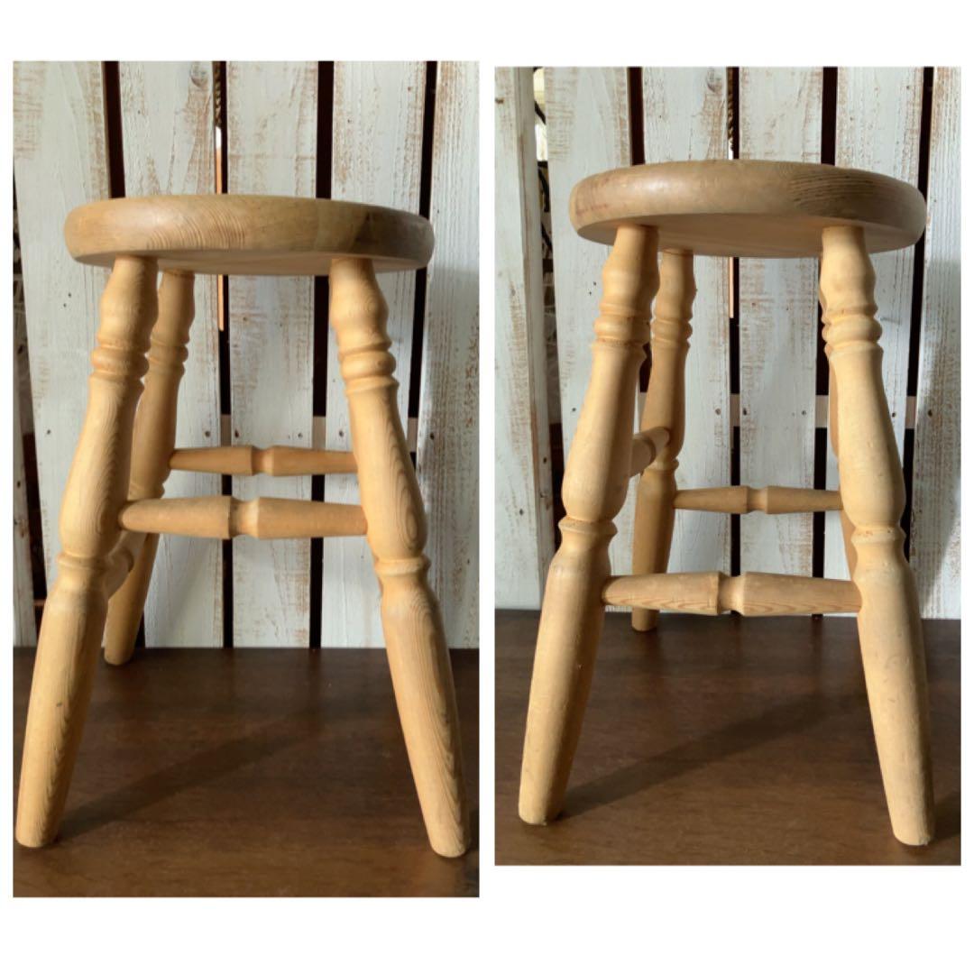 ヴィンテージ　フランス　蚤の市　ナチュラル　スツール
