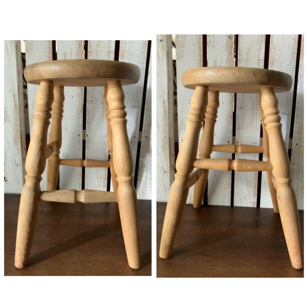 ヴィンテージ　フランス　蚤の市　ナチュラル　スツール