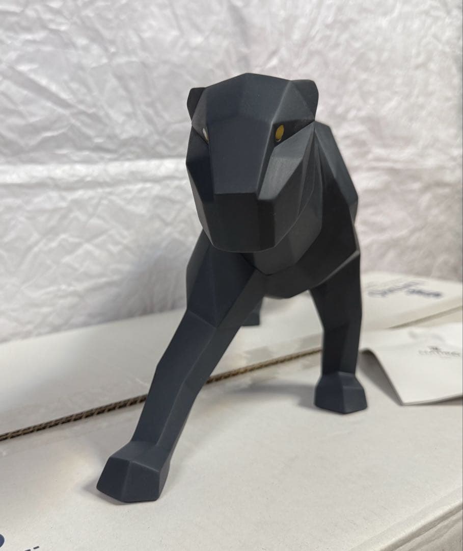 新品☆リヤドロ パンサー Origami 黒ヒョウ ジャガー ブラック