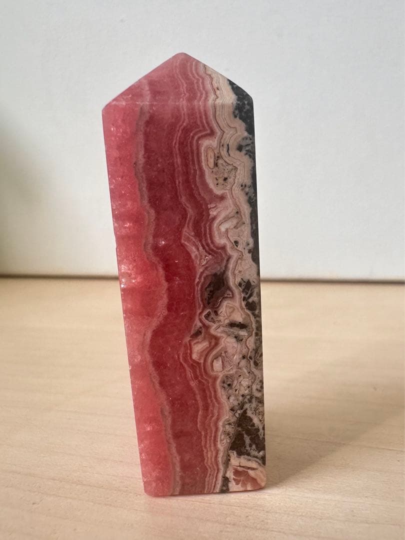 高品質　インカローズ　ロードクロサイト　タワー　四角柱