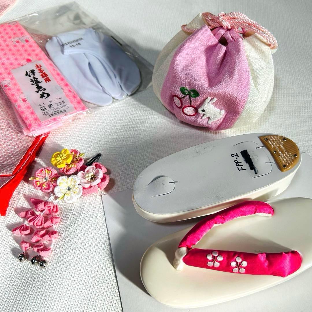 No.8 七五三　3歳　　正絹被布フルセット