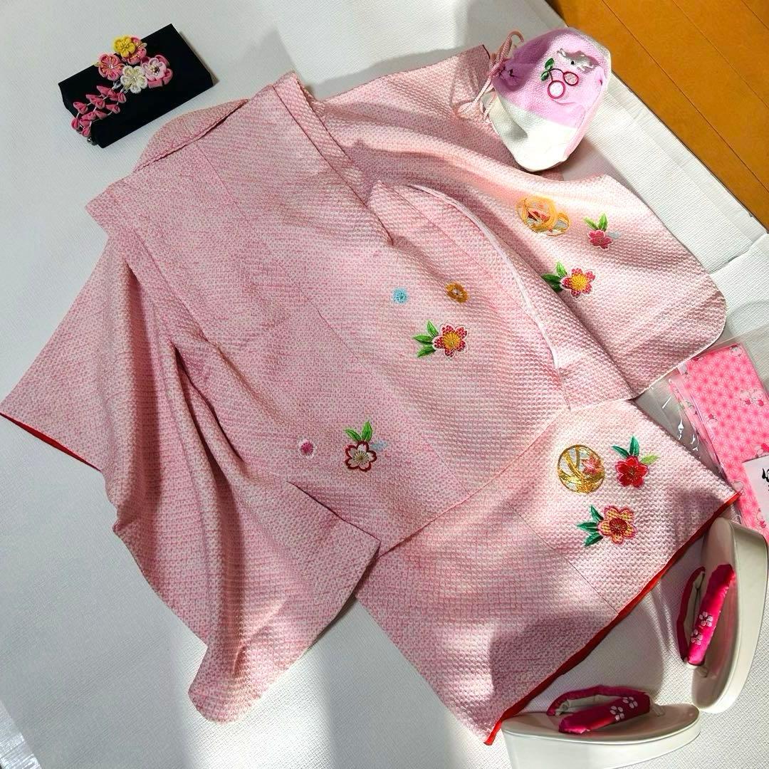 No.8 七五三　3歳　　正絹被布フルセット