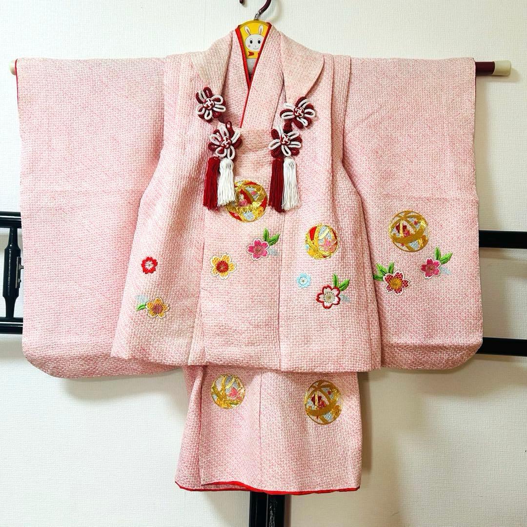 No.8 七五三　3歳　　正絹被布フルセット