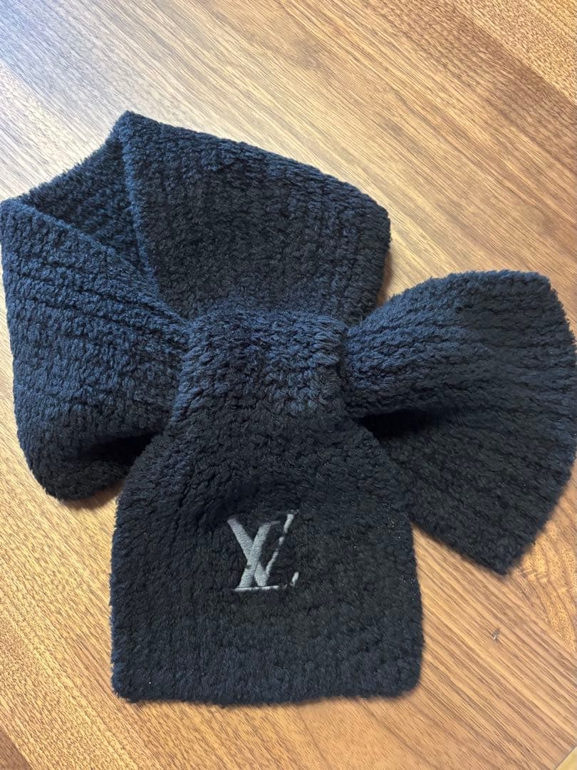LOUIS VUITTON マフラー ミニコンフィ黒