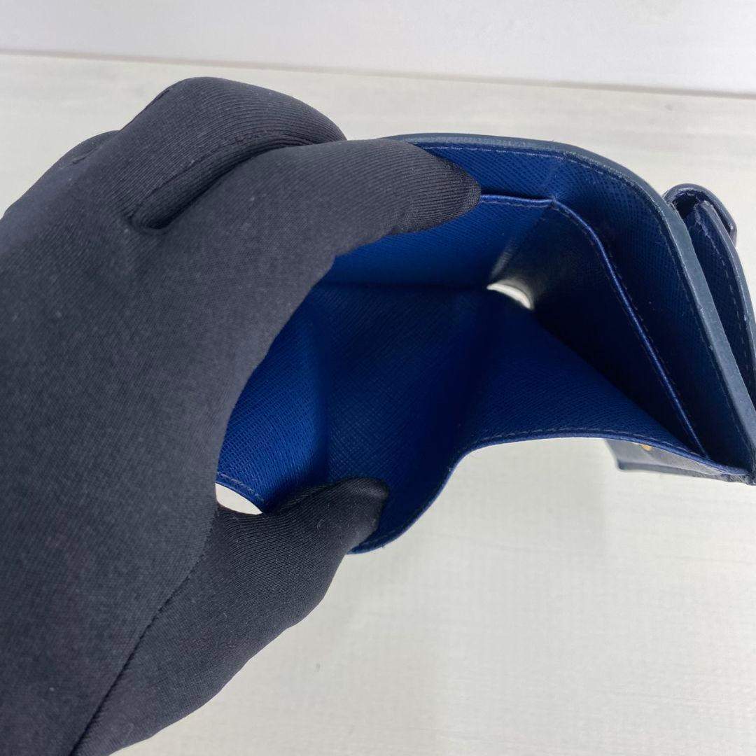 PRADA 三つ折り財布 コンパクトウォレット サフィアーノ