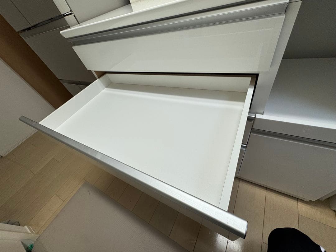 【超美品】ニトリ、レジューム、キッチンカウンター、食器棚、カウンター収納棚