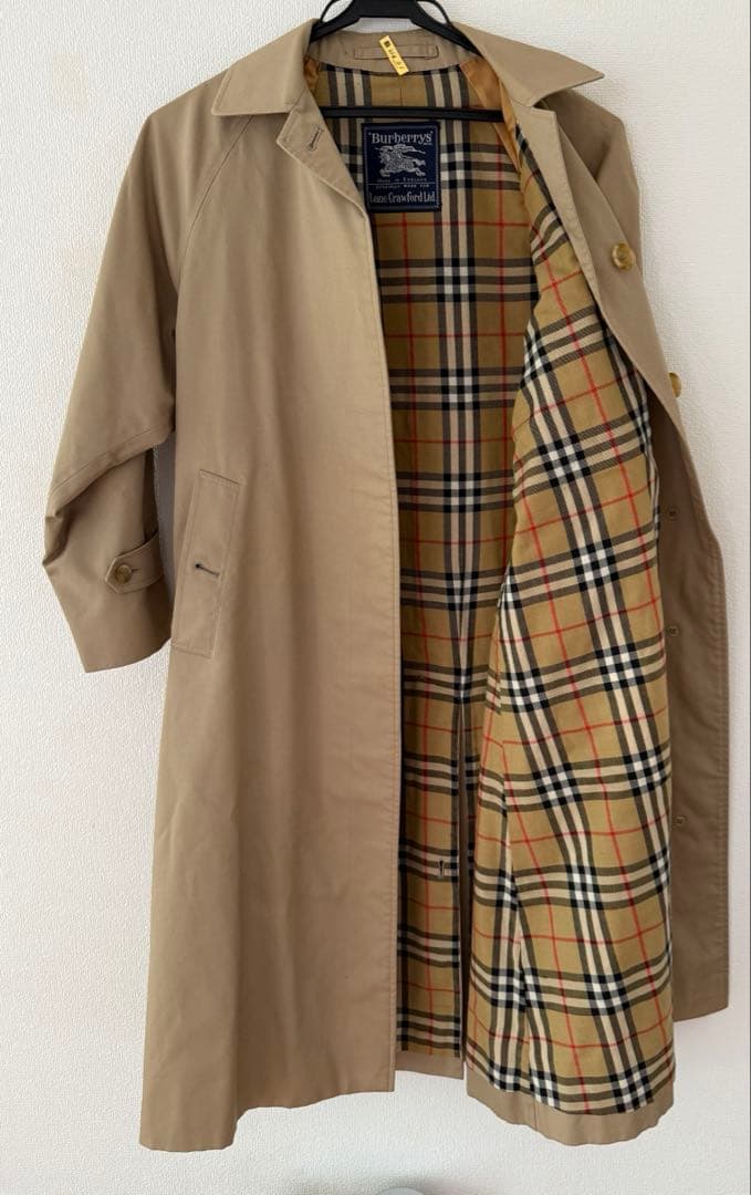 クリーニング済　最高級英国製 Burberry ステンカラーコート バーバリー