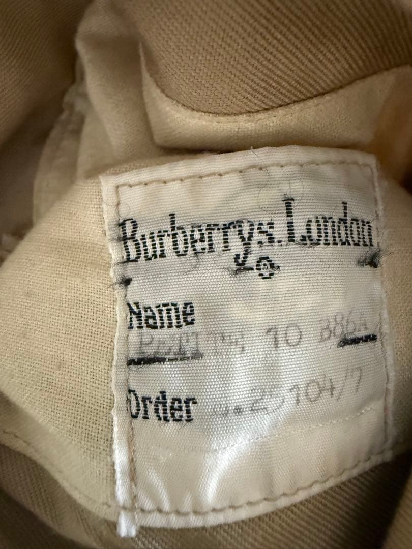クリーニング済　最高級英国製 Burberry ステンカラーコート バーバリー