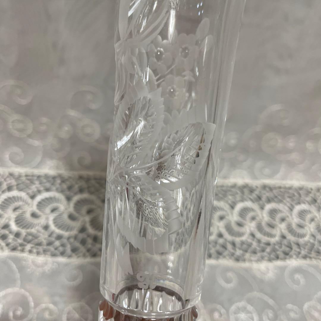 Meissen crystal 一輪挿し　花瓶　クリスタルガラス　未使用