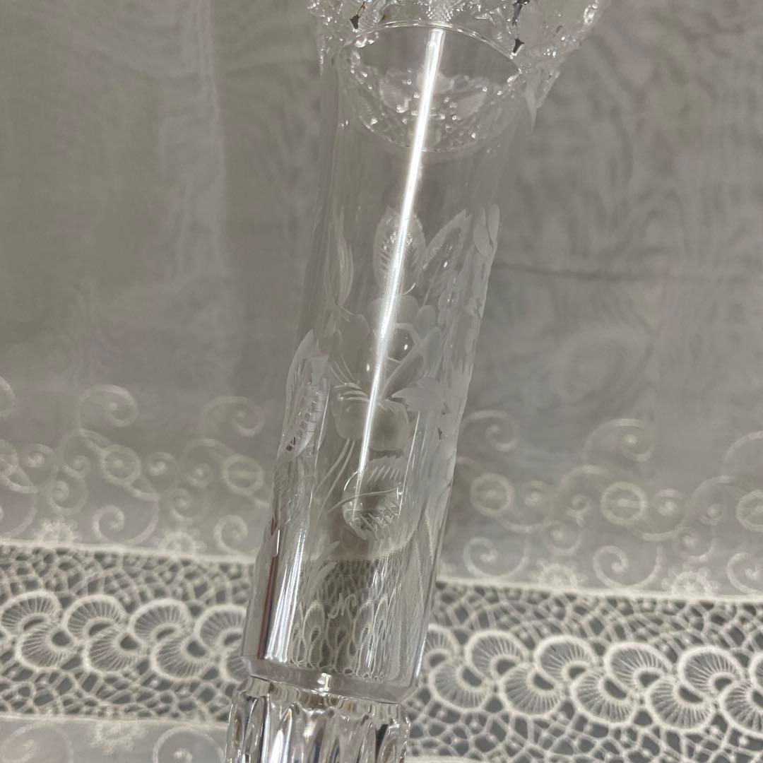 Meissen crystal 一輪挿し　花瓶　クリスタルガラス　未使用