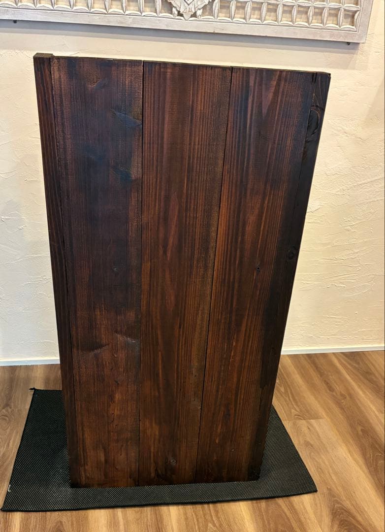 ビンテージ風　受付、レジカウンター 杉板 塗装 W51×H93×D31 受付台