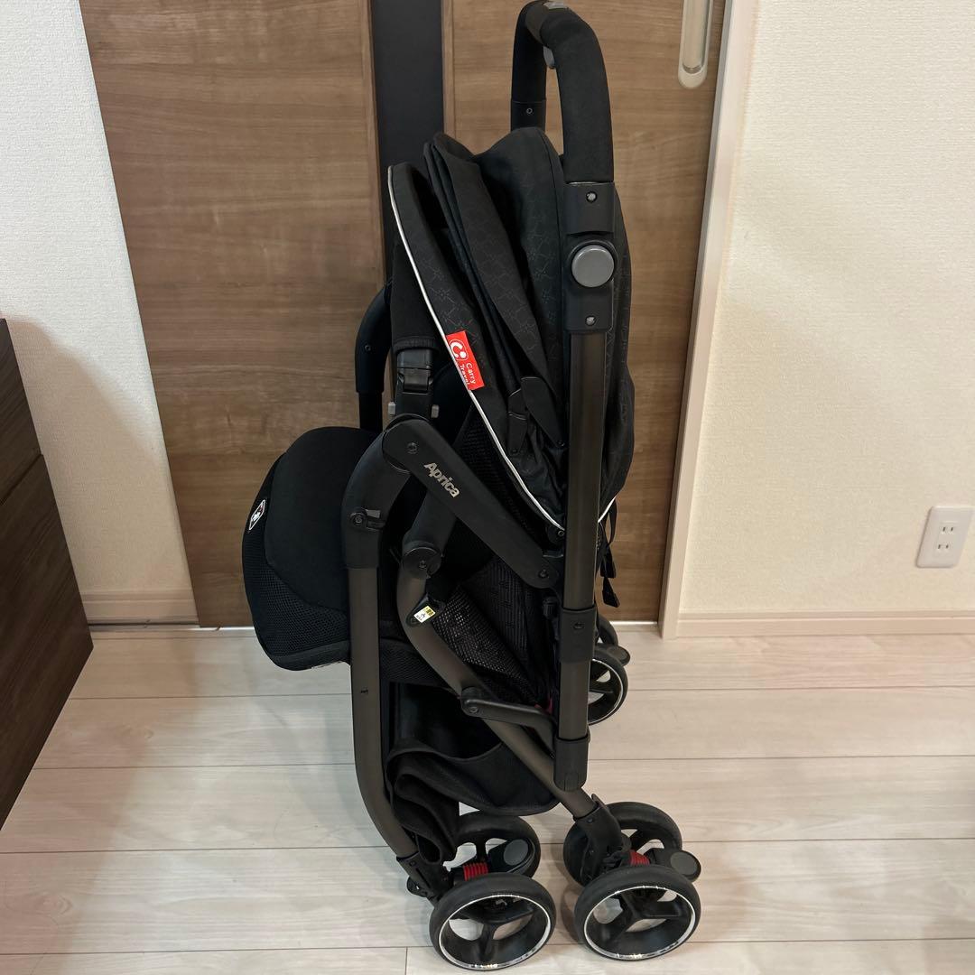 【美品】Aprica オプティアプレミアム 最上級モデル ベビーカー