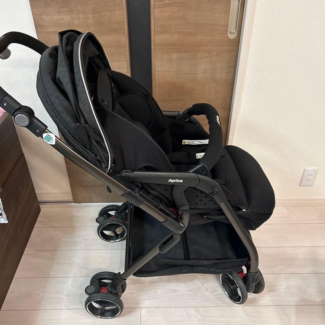 【美品】Aprica オプティアプレミアム 最上級モデル ベビーカー
