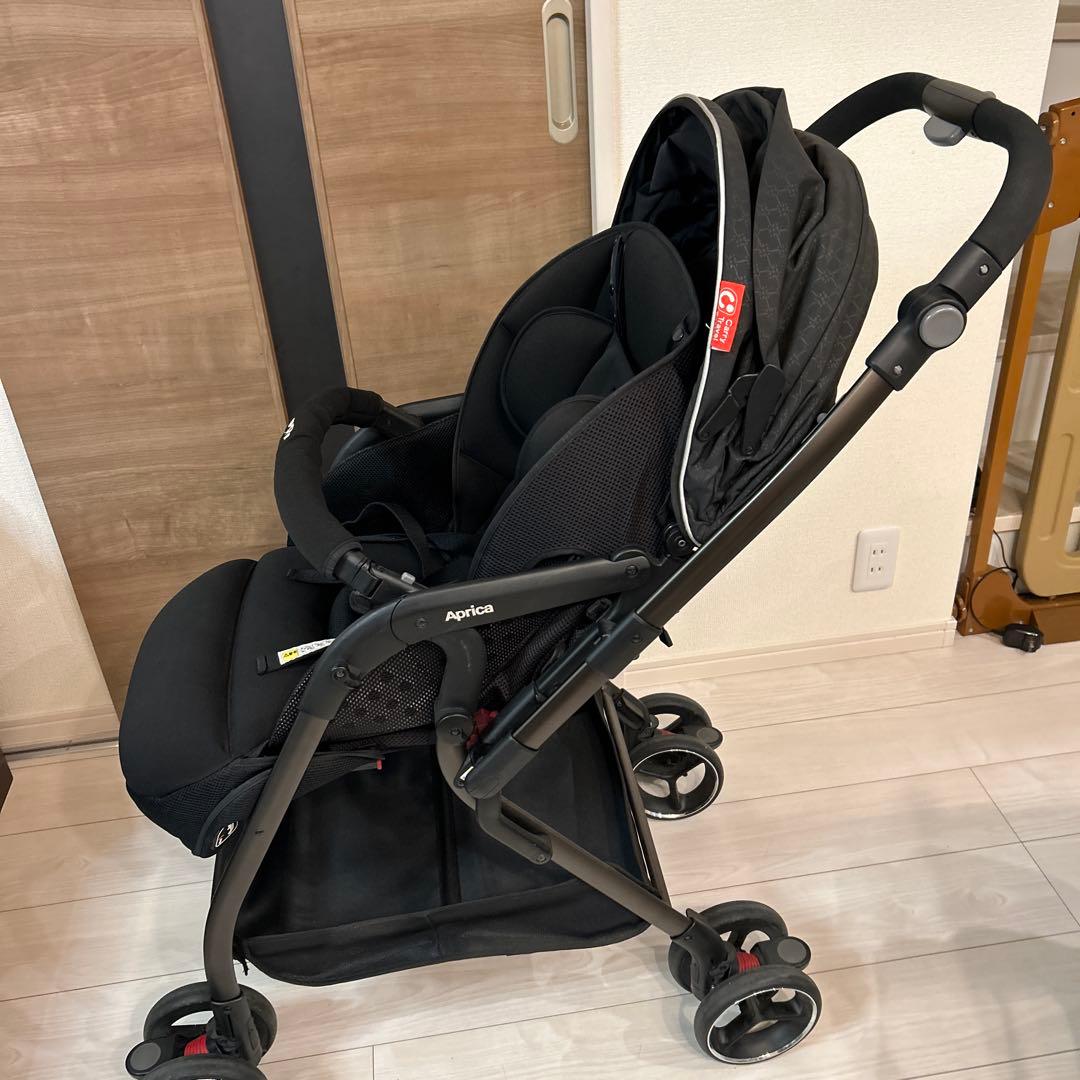 【美品】Aprica オプティアプレミアム 最上級モデル ベビーカー