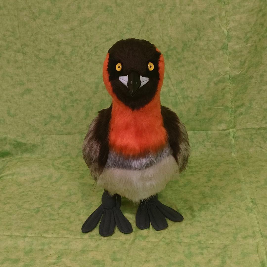 ハンドメイド　ぬいぐるみ　カイツブリ