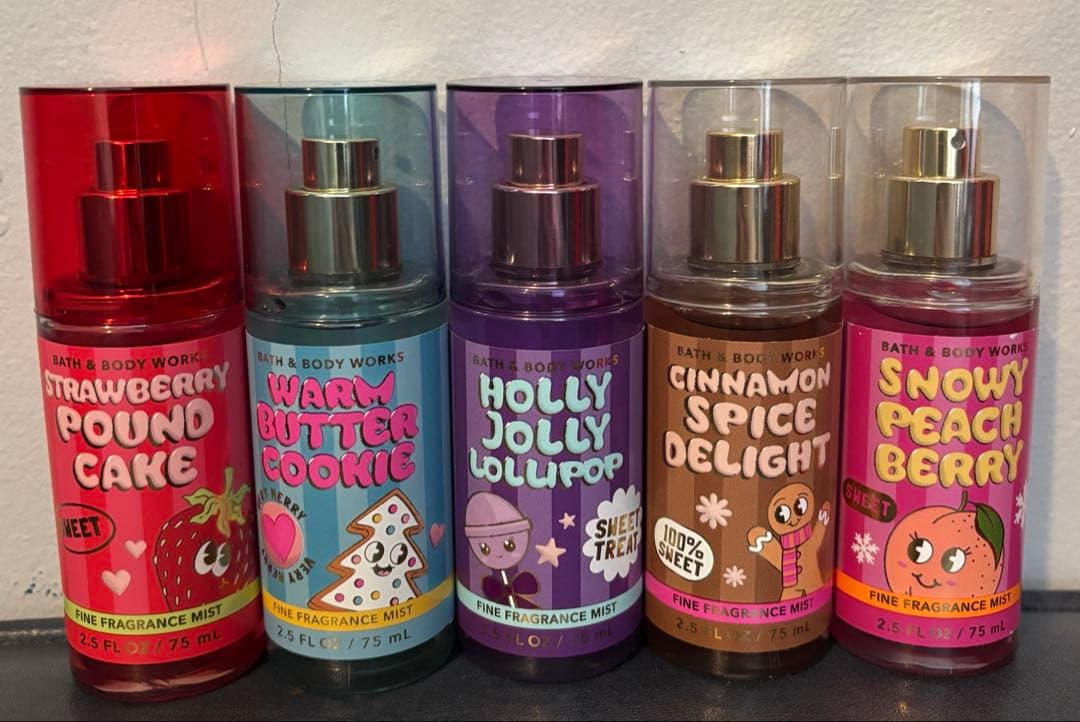 【スィート系セット】Bath&bodyworks トラベルミストセット５個