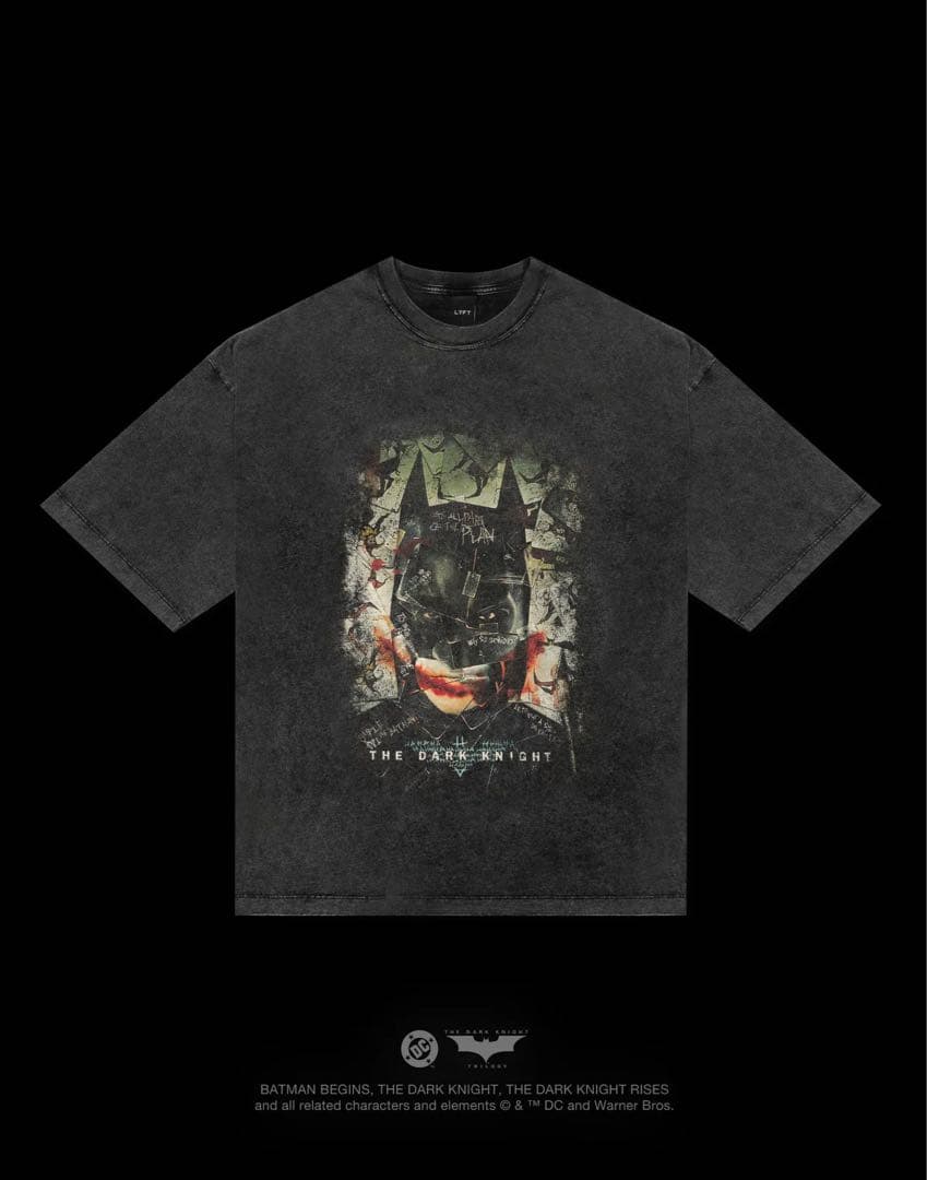 【完売品】LYFT BATMAN VINTAGE Tシャツ BLACK XL