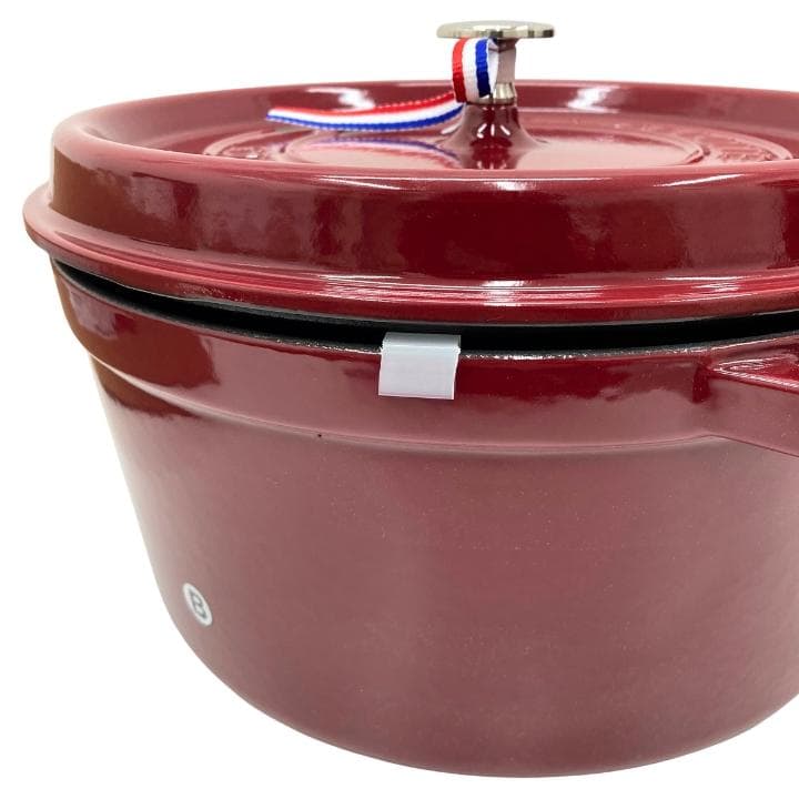 【N】ストウブ STAUB ピコ ココットラウンド 28cm 鍋 ボルドー 新品