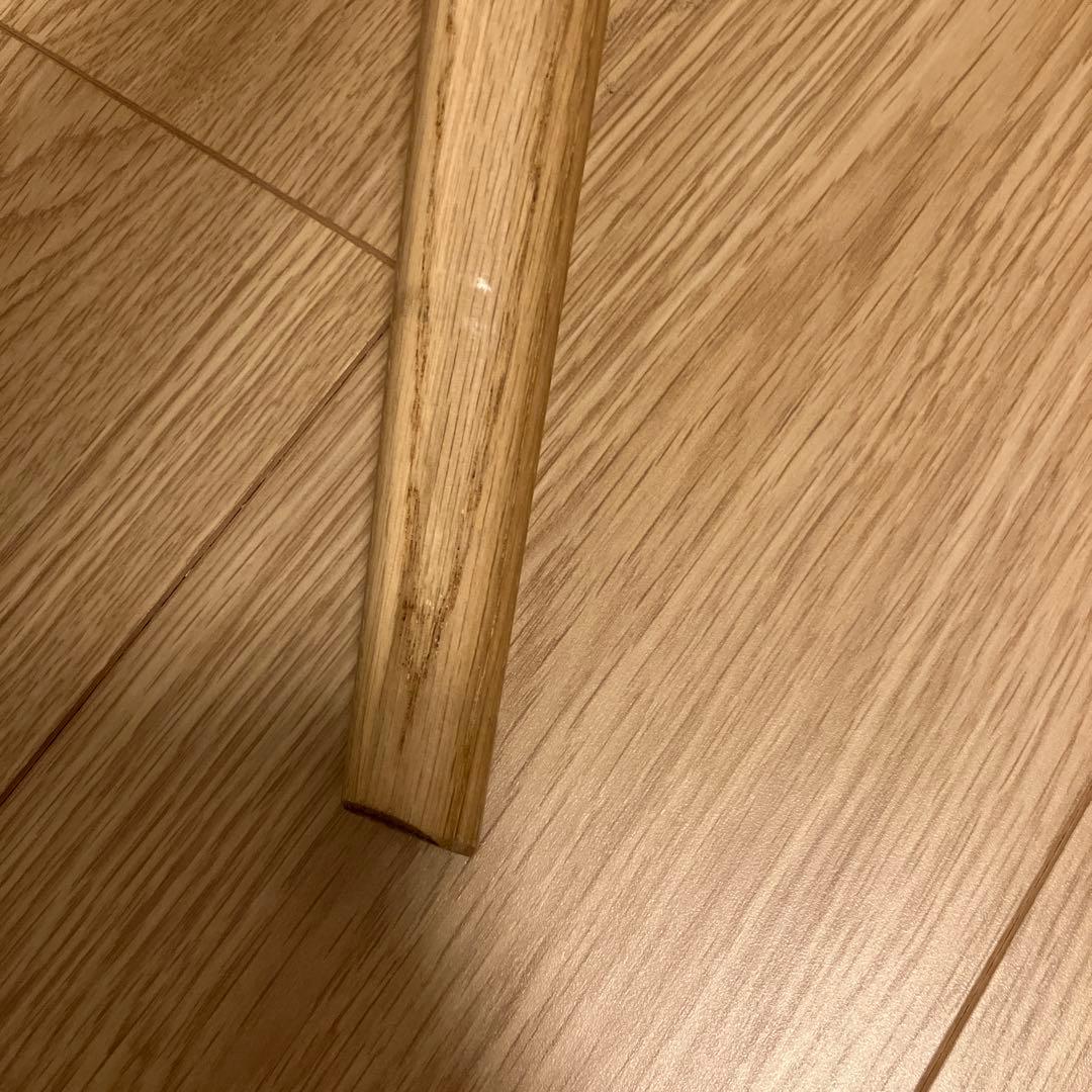 無印良品 オーク材 アームチェア 丸脚 天然木 木製 椅子