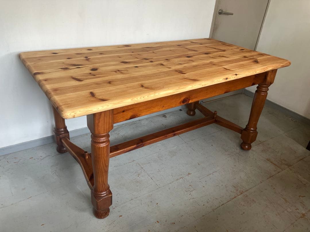 オールドパイン無垢材　イギリスアンティークダイニングテーブル　ヴィクトリアン