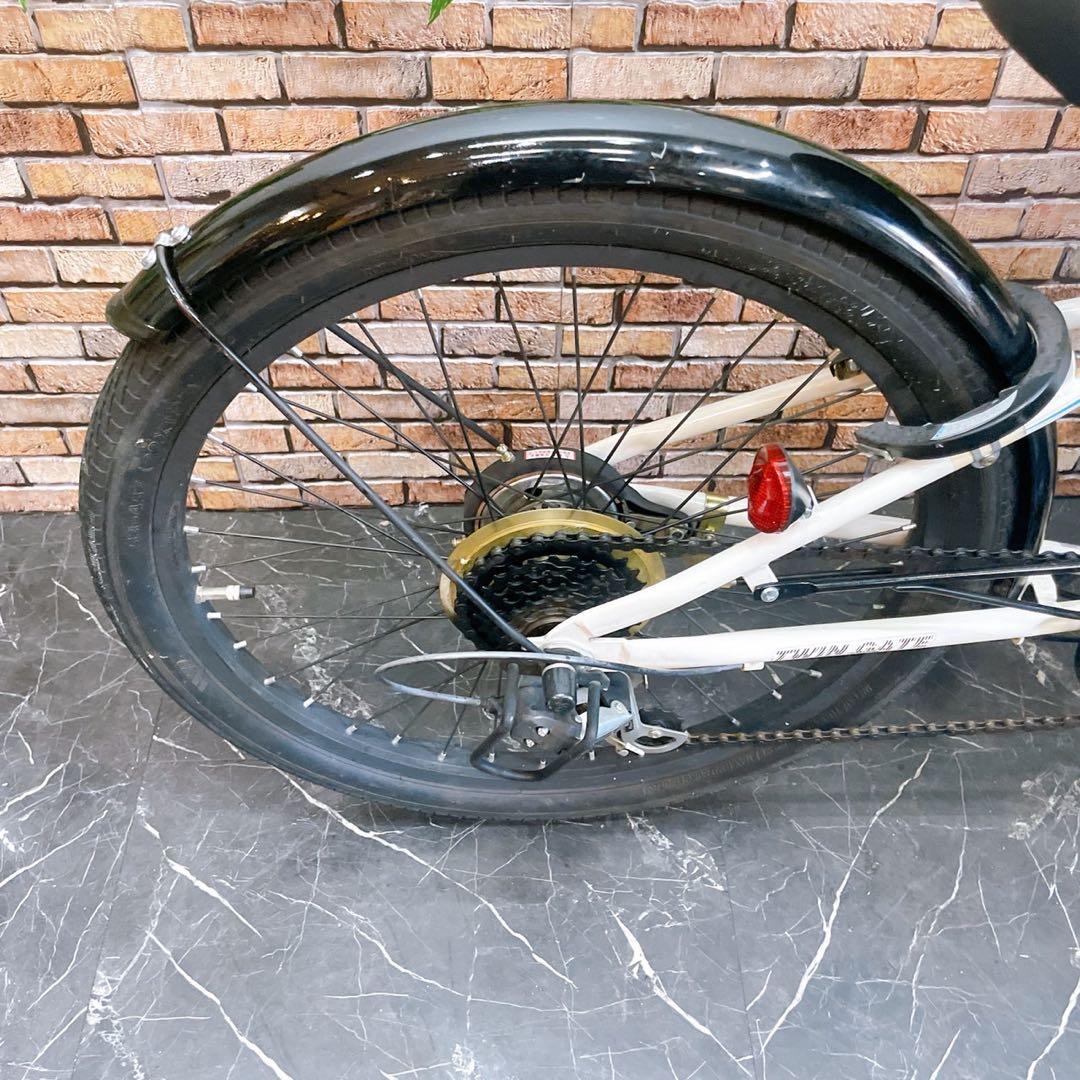 【56】子供用自転車 子供車 TWIN GATE ホワイト 22インチ