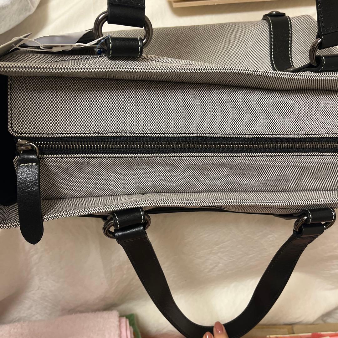 Burberry BLUE LABEL トートバッグ ホワイト ブラック