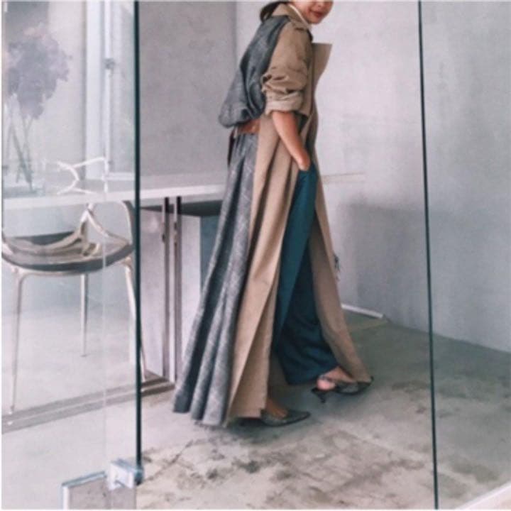 ジャケット・アウター ameri vintage BALLOON CHECK GATHER JK