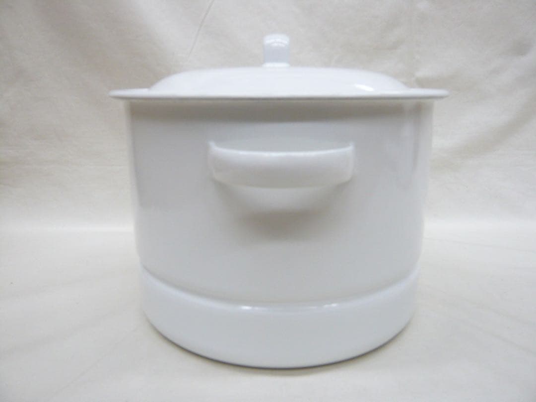 『にちにち道具』蒸し鍋21cm 5.0L 日本製 ガス・IH対応 野田琺瑯