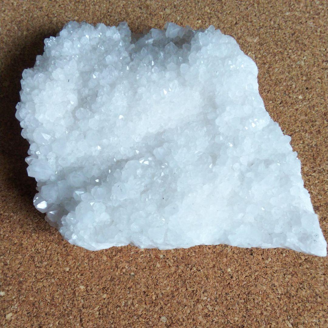 雪雲水晶 天然石 置物 クラスター