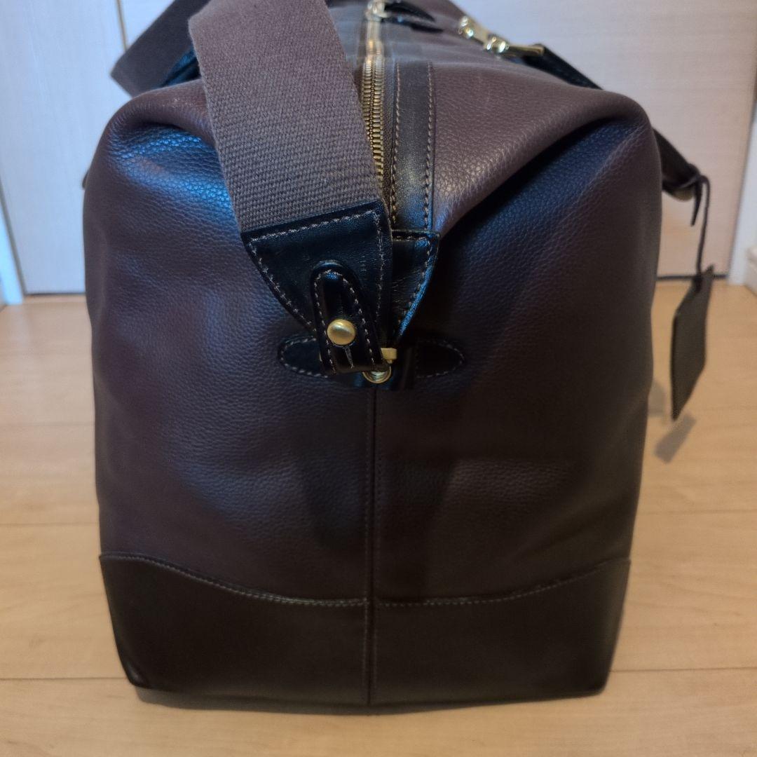 【美品】BALLY バリー ダークブラウン ボストンバッグ 2WAY シボ革