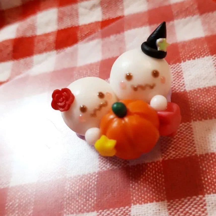 ハロウィン★仲良しオバケのハートタルト