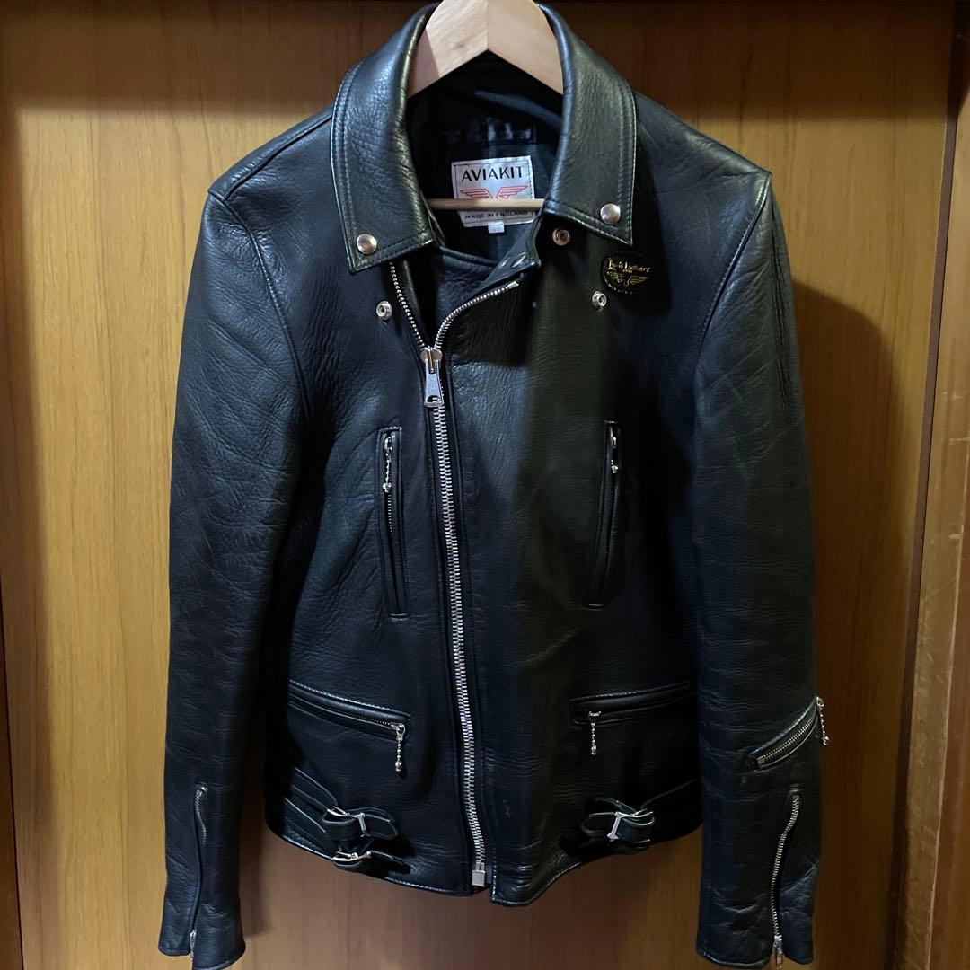 ルイスレザー✖️リアルマッコイズ　ディアスキン　ライダース　ライトニング