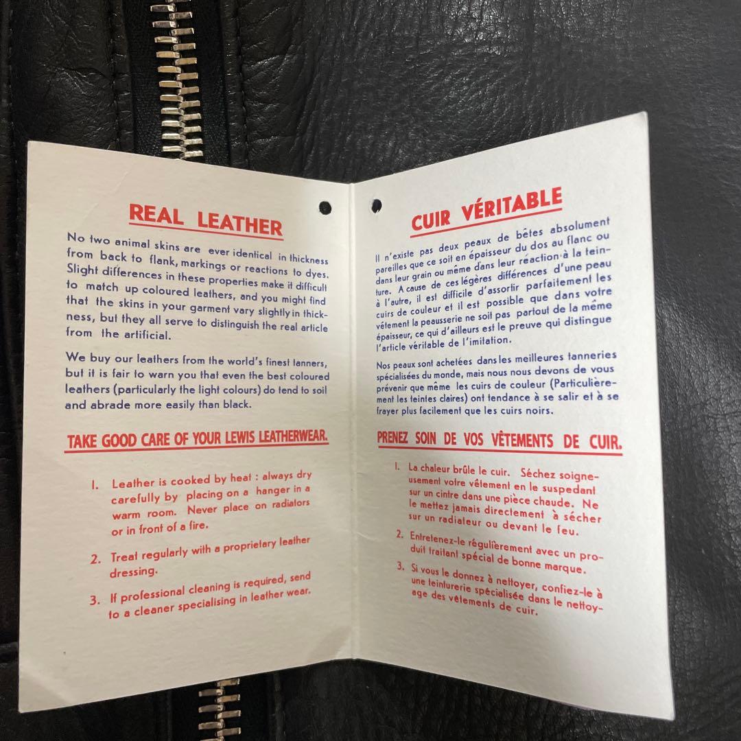 ルイスレザー✖️リアルマッコイズ　ディアスキン　ライダース　ライトニング