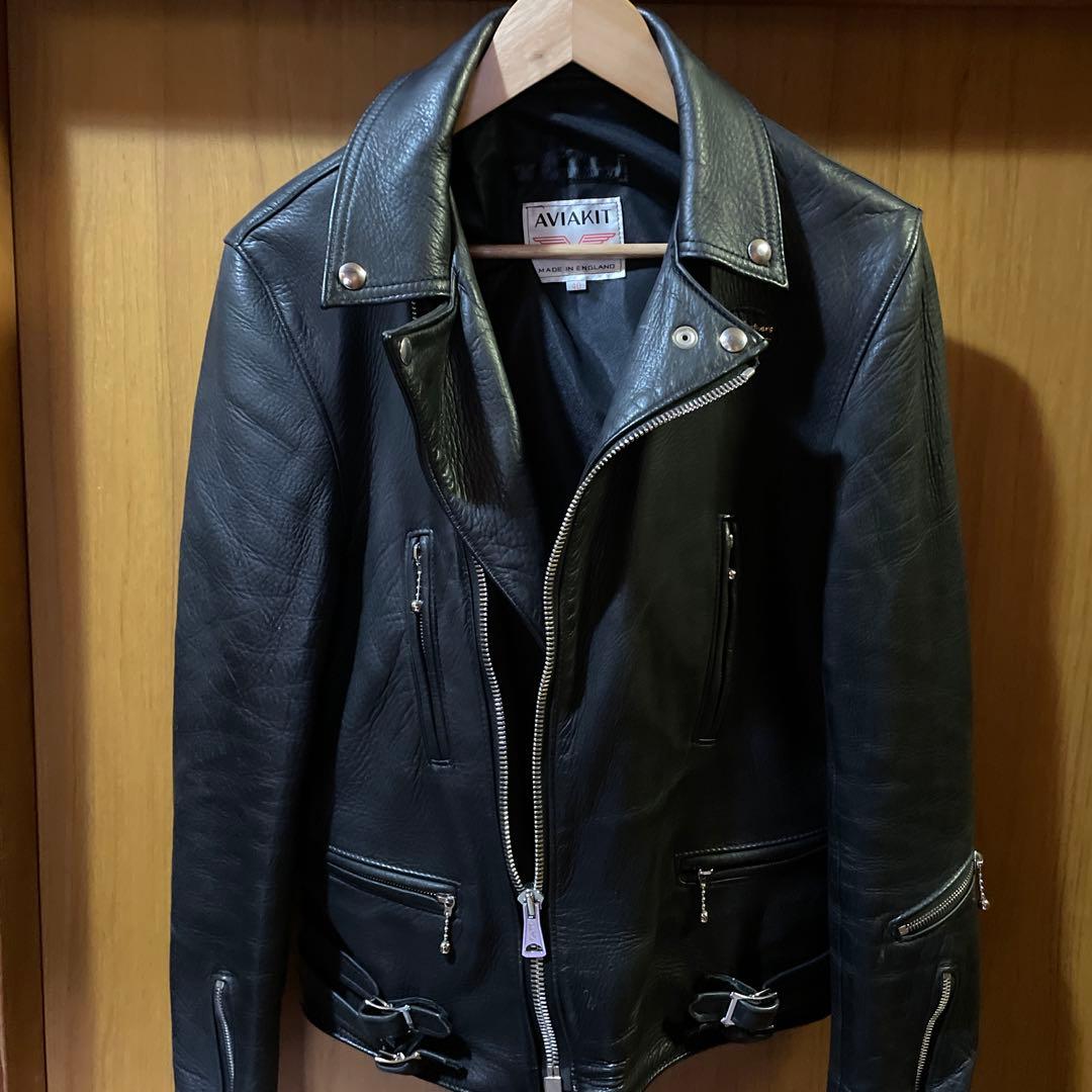 ルイスレザー✖️リアルマッコイズ　ディアスキン　ライダース　ライトニング