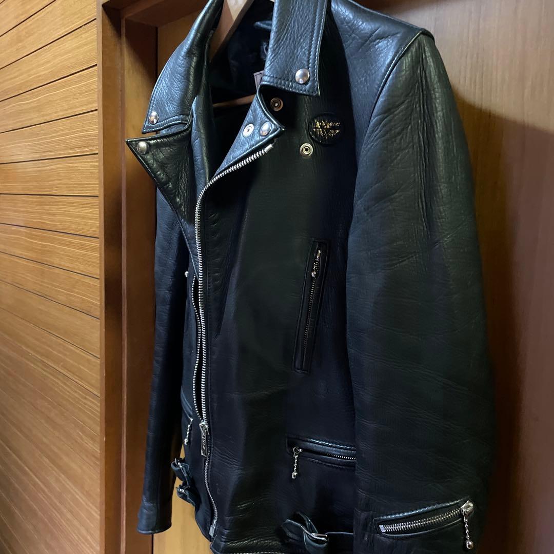 ルイスレザー✖️リアルマッコイズ　ディアスキン　ライダース　ライトニング