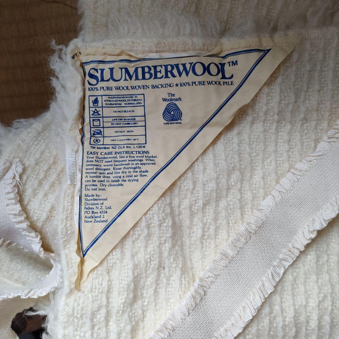 ウール100%カバー　約107✕208