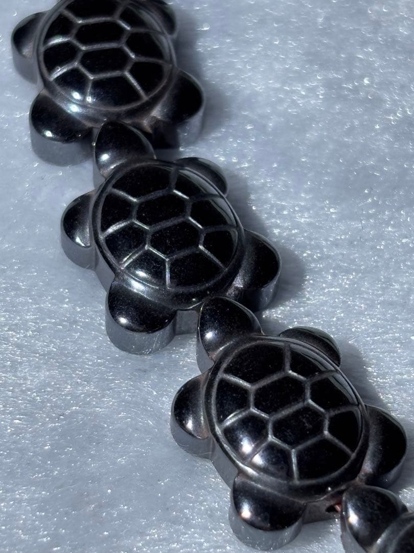 【あーきゃん】キャンディフローライト4.5cm テラヘルツ亀さん一連売り