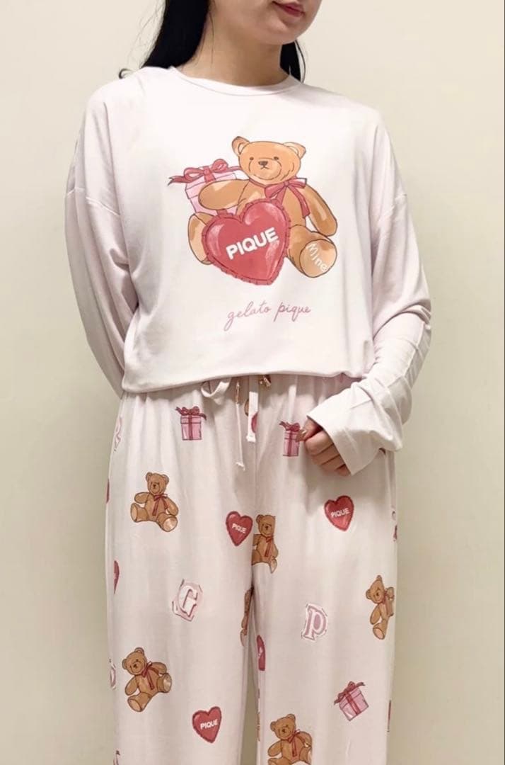 ❤️最終価格❤️✨新品タグ付✨ジェラピケ フェイバリット ハート ベア セットアップ