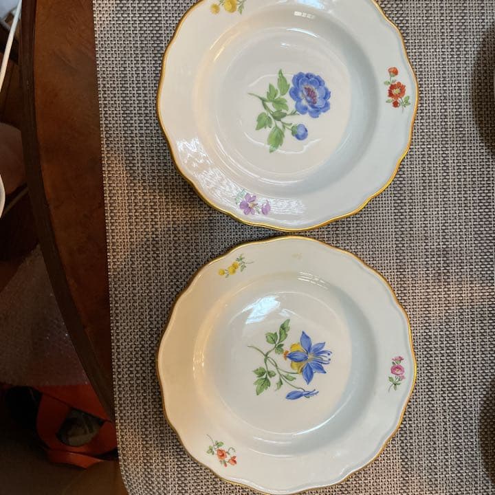 美品　ヴィンテージマイセン　手描き職人サイン入り　レア