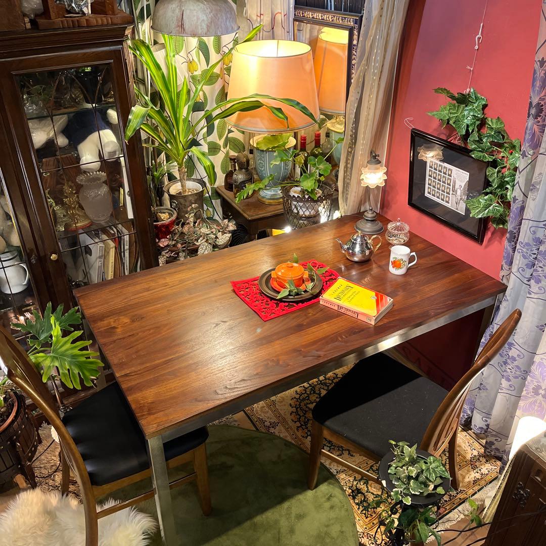 Sale 美品　ヴィンテージ ウォールナット無垢　ダイニングテーブル