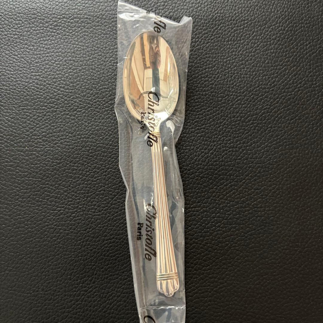 未開封クリストフル　アリアゴールドリング　コーヒースプーン6点　ボックス付き