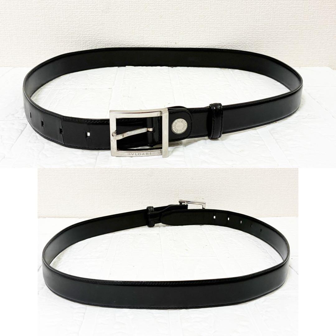 BVLGARI ブルガリ　ベルト　ブラック　シルバー