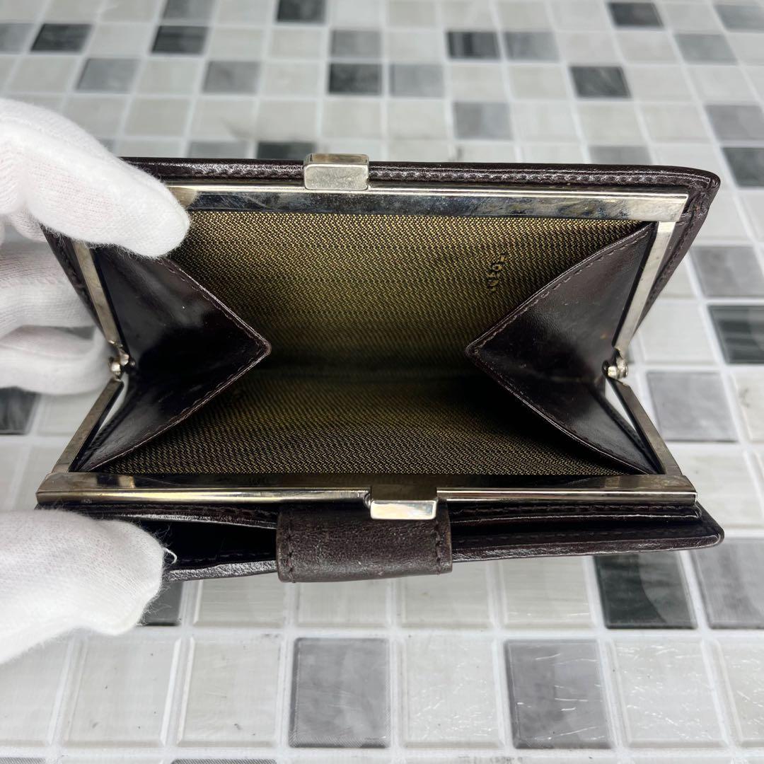 美品 FENDI フェンディ 財布 二つ折り財布 がま口